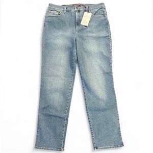 Gloria Vanderbilt Med Wash Straight Tapered-Leg Jeans Amanda Slimming size 12